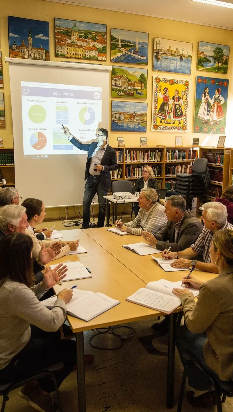 Személyes pénzügyi alapok blog, amely egy költségvetési hibák elkerülésére szolgáló infografikát ábrázol.