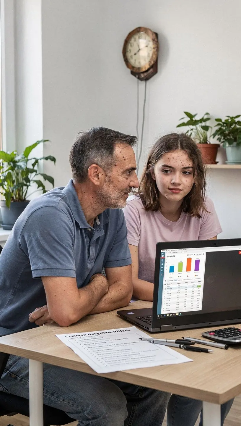 Kézzel írt teendők listája a pénzügyi célok eléréséhez, kiemelve a helyes költségvetési lépéseket.
